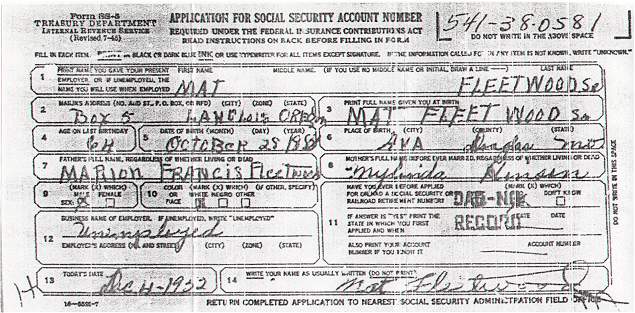 Mat Fleetwood's SS-5 Application