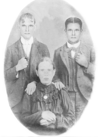 Millie Fleetwood with sons Joseph and Mathew